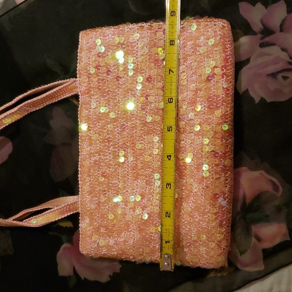 Pink Sequins Crochet Mini Bag - Picture 17 of 17